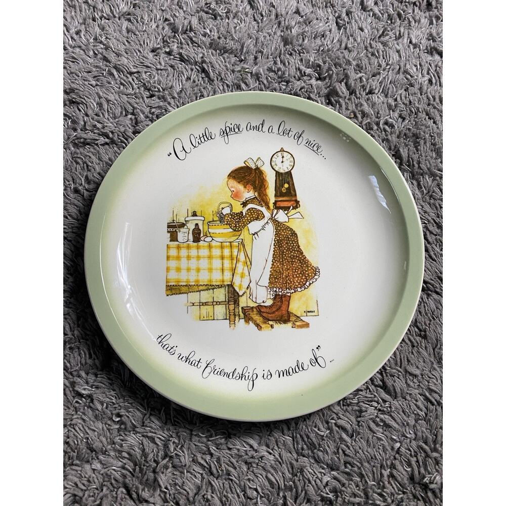 Holly Hobbie Vintage Collectors Edition American Greetings Plate Made In USA